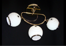 Люстра потолочная трехрожковая  Мелодия Света Е27 220В 60Вт Золото 5278/3B FG картинка 